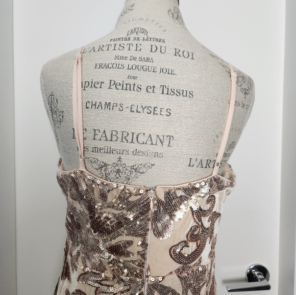 Blush sequin mermaid gown - Picture 10 of 16